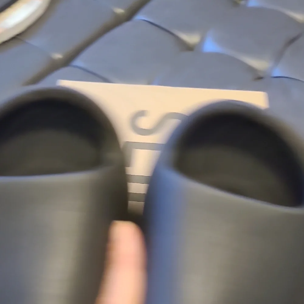 Adidas Onyx Yeezy Slides